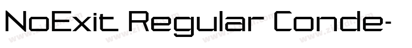 NoExit Regular Conde字体转换